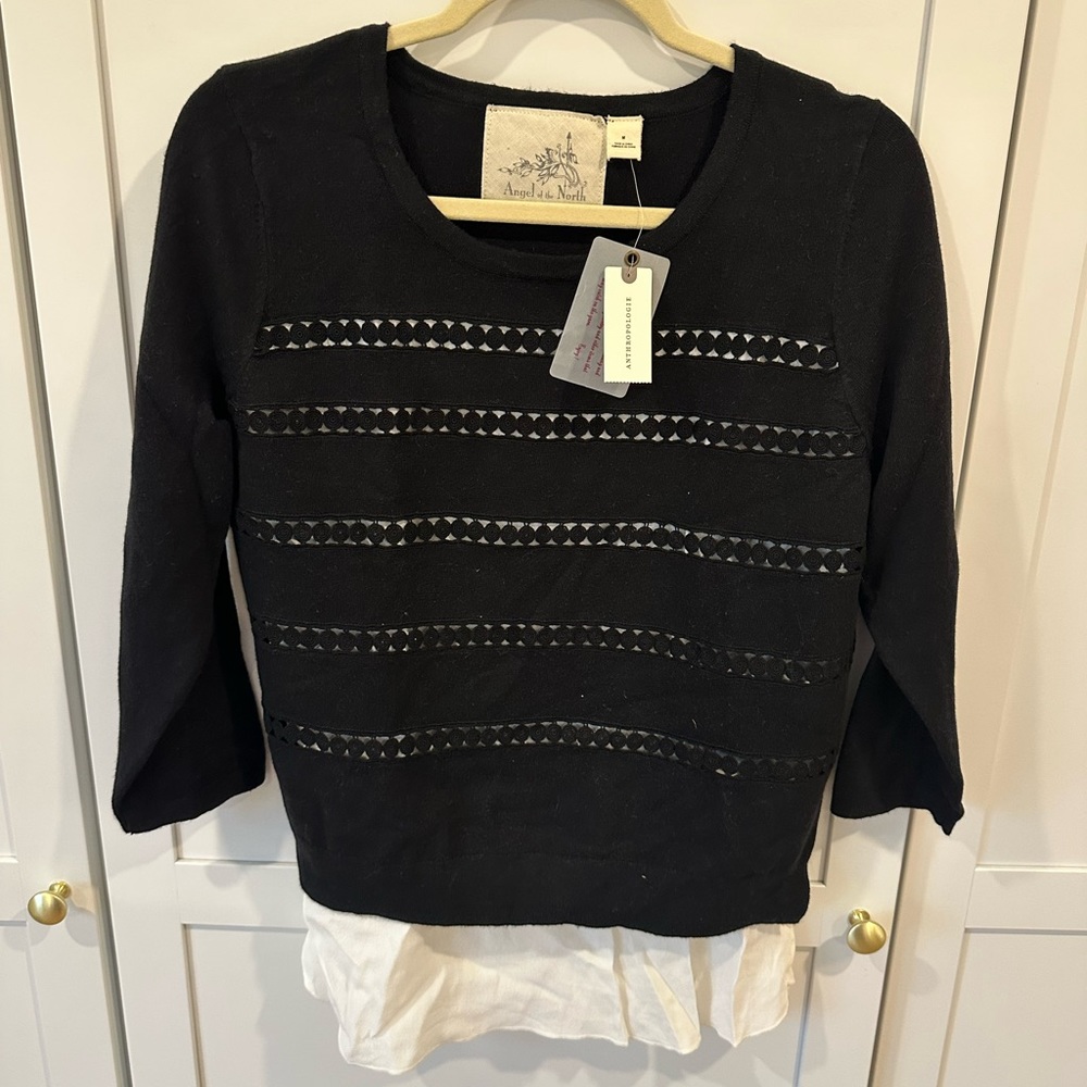 Anthropologie Sweater with Blouse